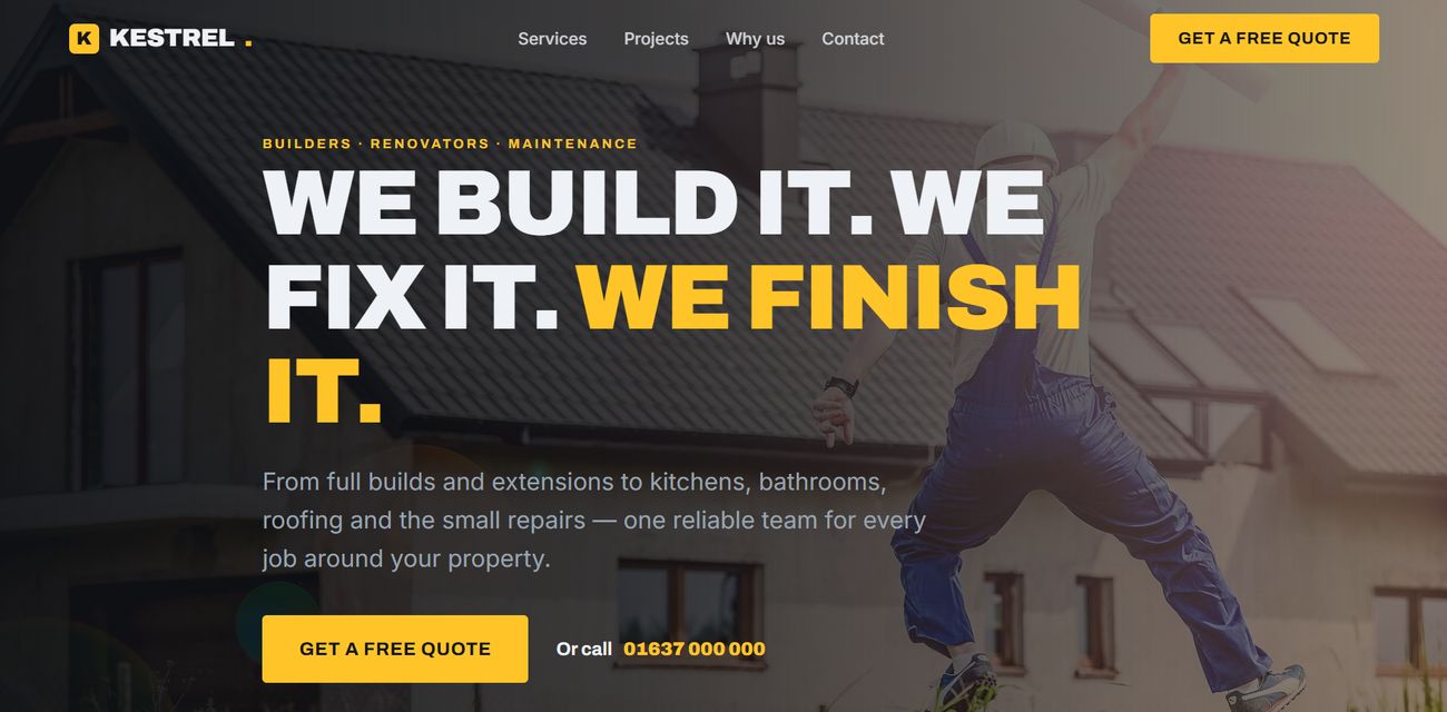 Kestrel — homepage