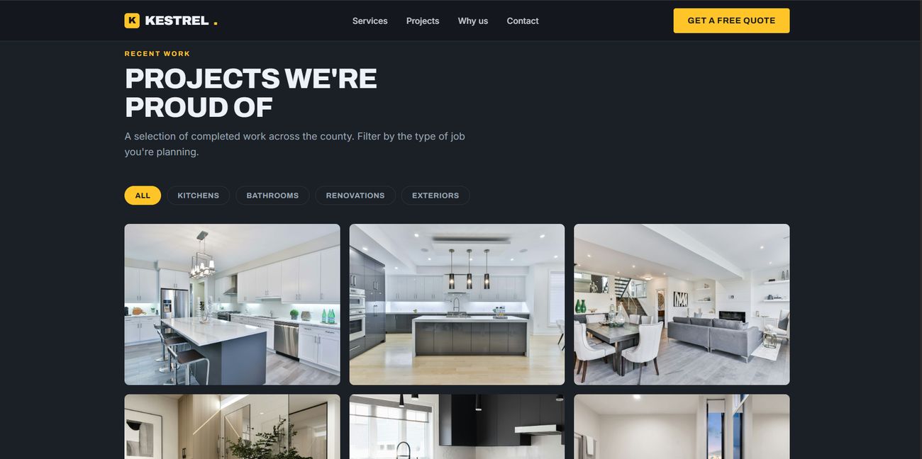 Kestrel — projects gallery