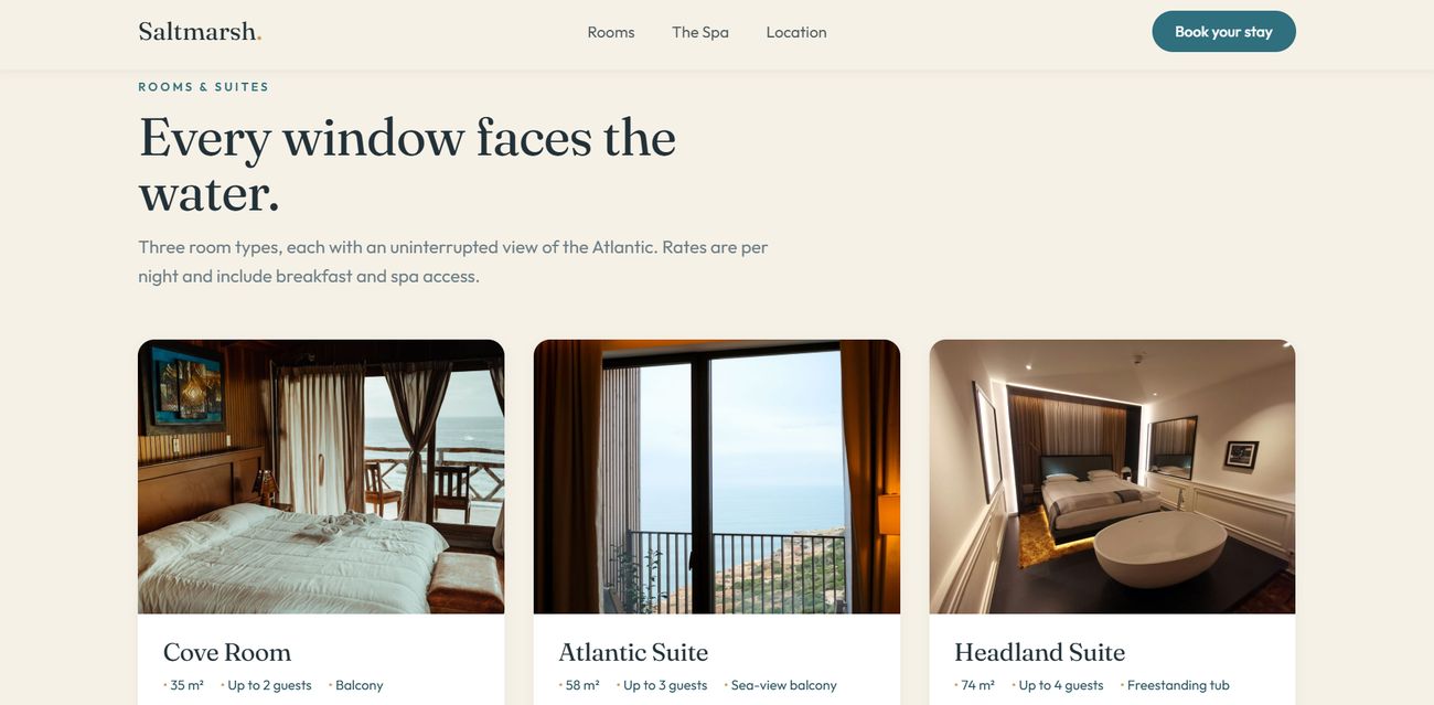 Saltmarsh House — rooms